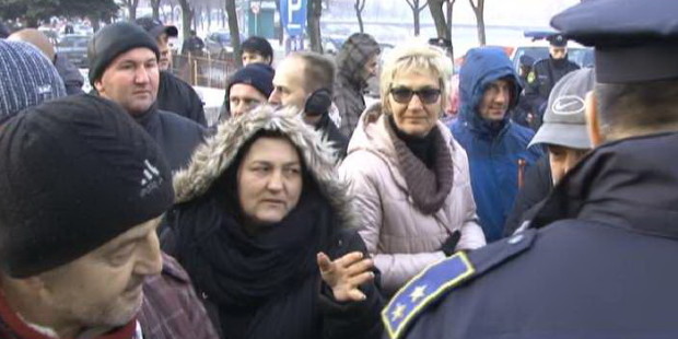 Protestno okupljanje trgovaca sa Tržnice