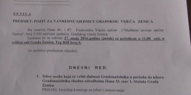 GV Zenica sutra bira v.d. Gradonačelnika