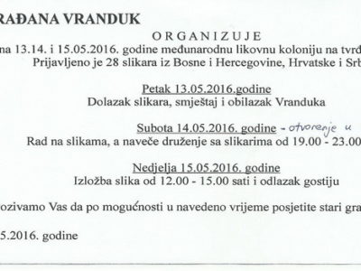 Likovna kolonija na Vranduku