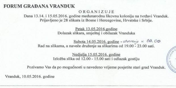 Likovna kolonija na Vranduku