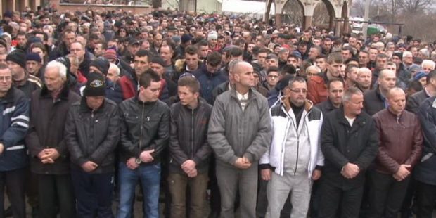 Posljednji oproštaj od Husejina Delića i Almena Begovića