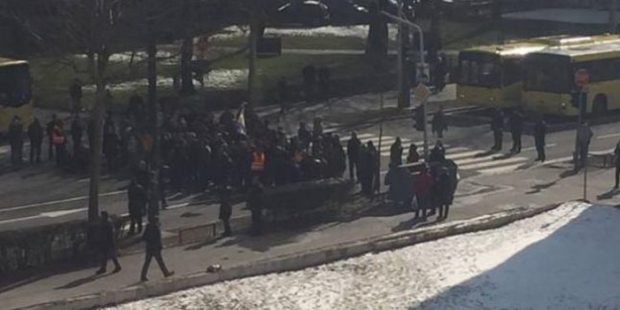 Radnici Željezare na protestu u Sarajevu