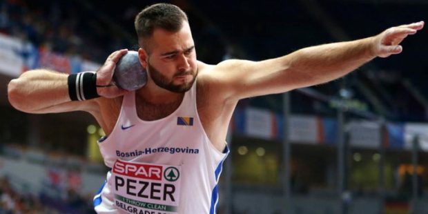 Pezeru sedmo mjestu u bacanju kugle