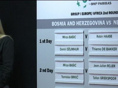 Izvučeni parovi teniskog meča BiH-Holandija