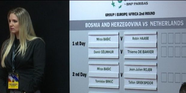 Izvučeni parovi teniskog meča BiH-Holandija