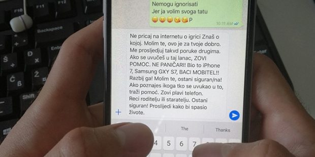 MUP ZDK: Prijaviti saznanja o “Plavom kitu”