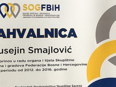 Posthumno dodijeljeno priznanje Husejinu Smajloviću