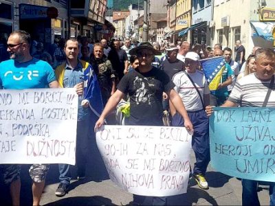 Mirna šetnja Nezavisne liste mladih Zeničko-dobojskog kantona