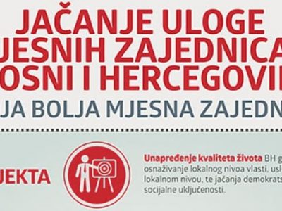 U Zenici počela realizacija Projekta jačanja uloge mjesnih zajednica