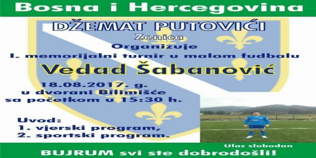 U petak Prvi malonogometni memorijal “Vedad Šabanović”